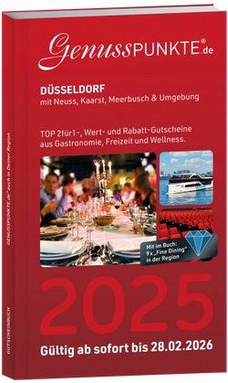 Gutscheinbuch Genusspunkte Düsseldorf 2025 Gutscheinbuch Genusspunkte Düsseldorf 2025