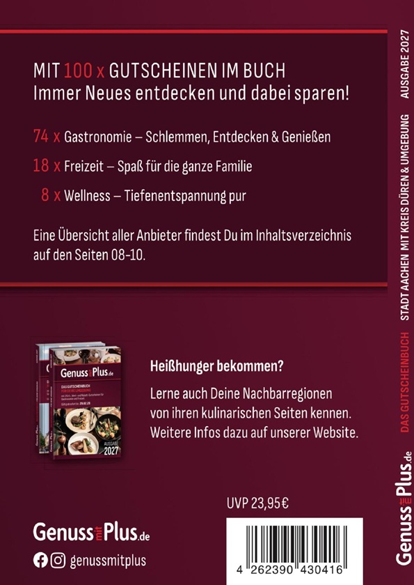 Gutscheinbuch Aachen 2027 Gutscheinbuch Aachen 2027