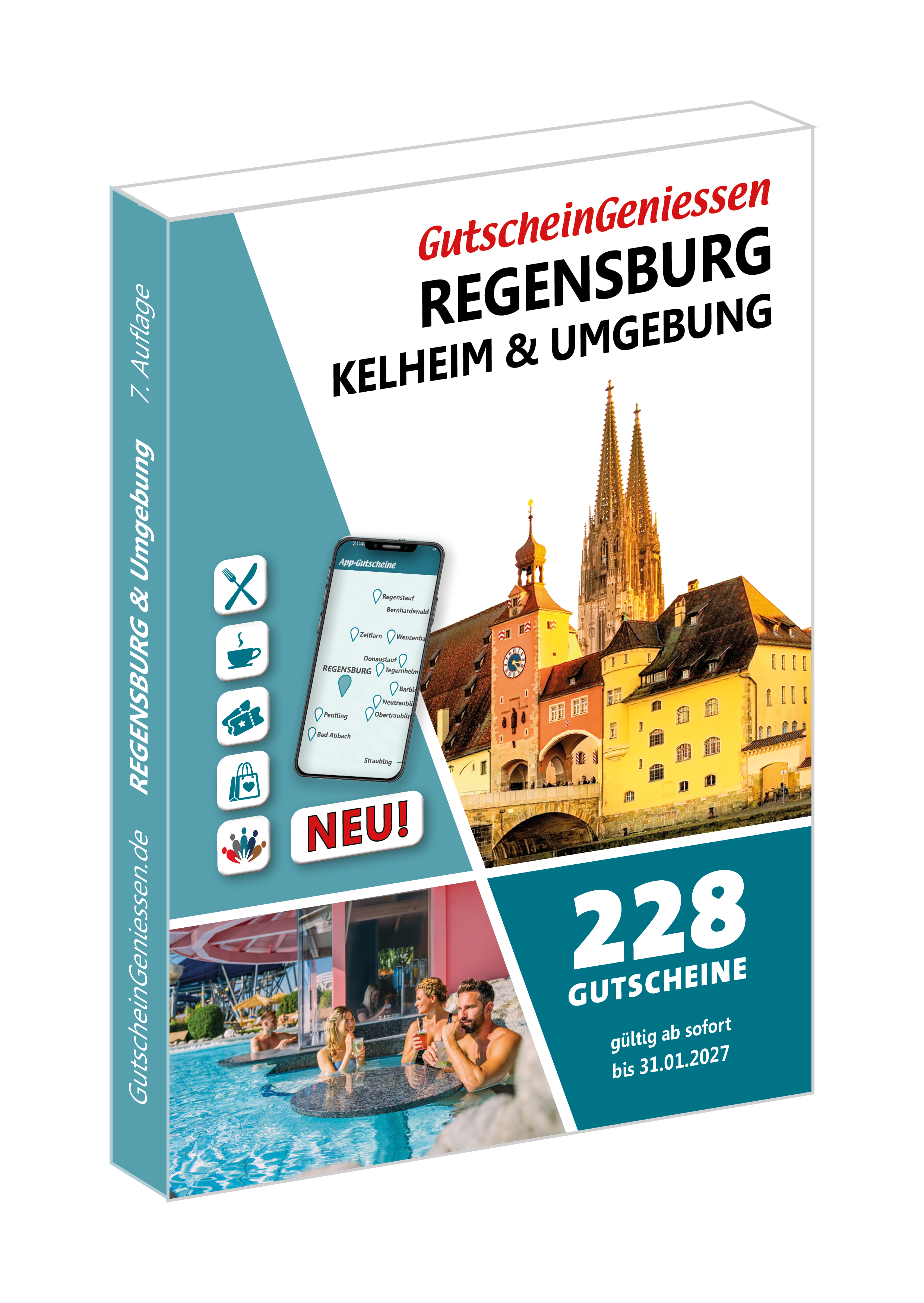 Gutscheinbuch Regensburg, Kelheim & Umgebung 2026 sofort gültig bis 31.01.2027