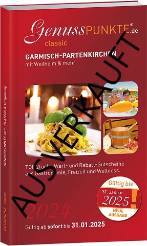 Gutscheinbuch Garmisch-Partenkirchen + Umgebung 2024 gültig bis 31.01.2025
