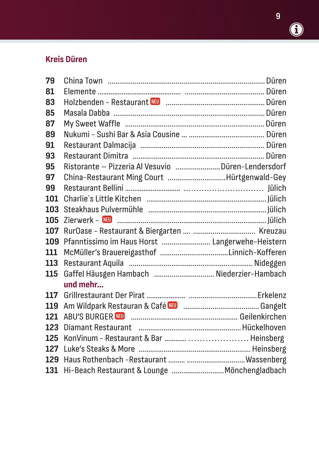 Gutscheinbuch Kreis Düren 2027