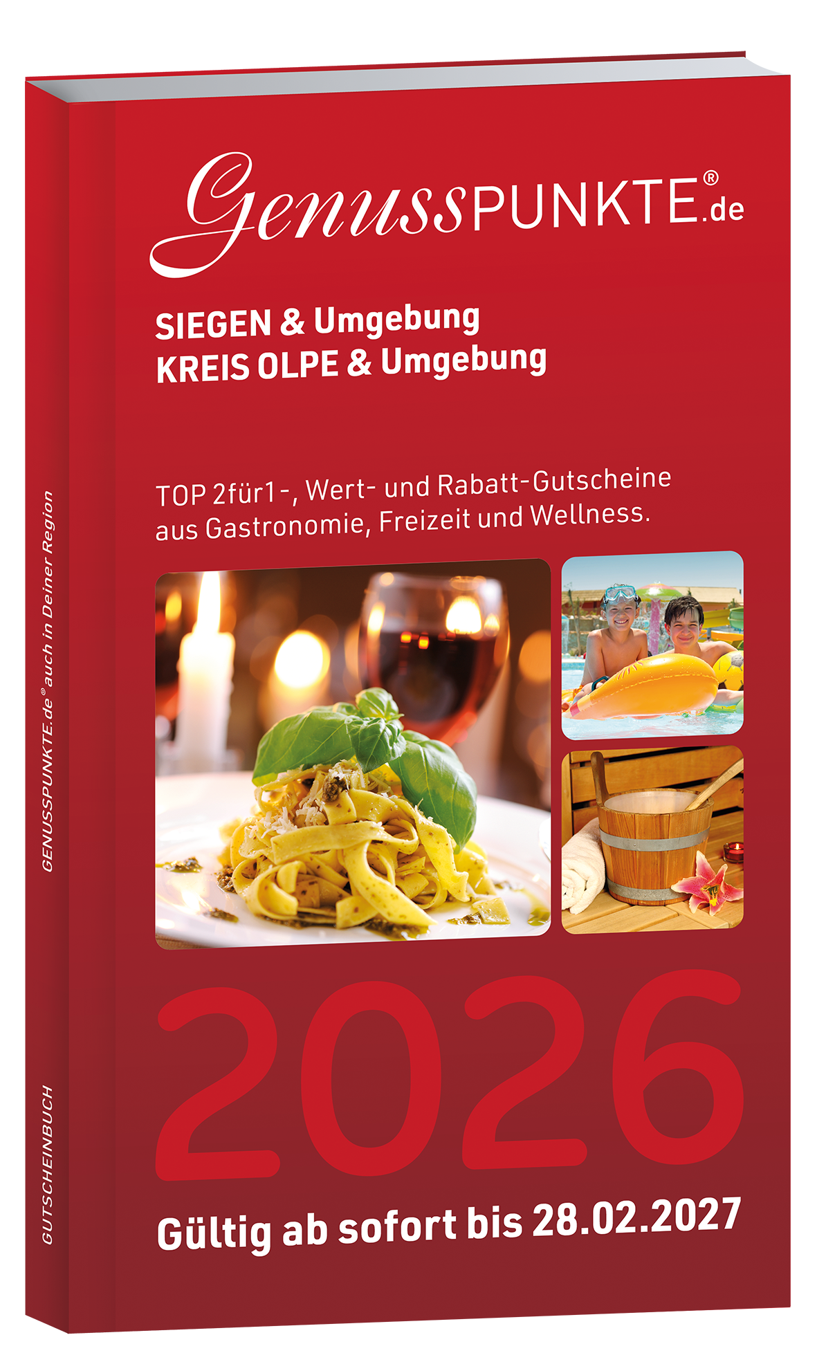 Gutscheinbuch Siegen, Wittgenstein + Kreis Olpe 2026 Gutscheinbuch Siegen, Wittgenstein + Kreis Olpe 2026