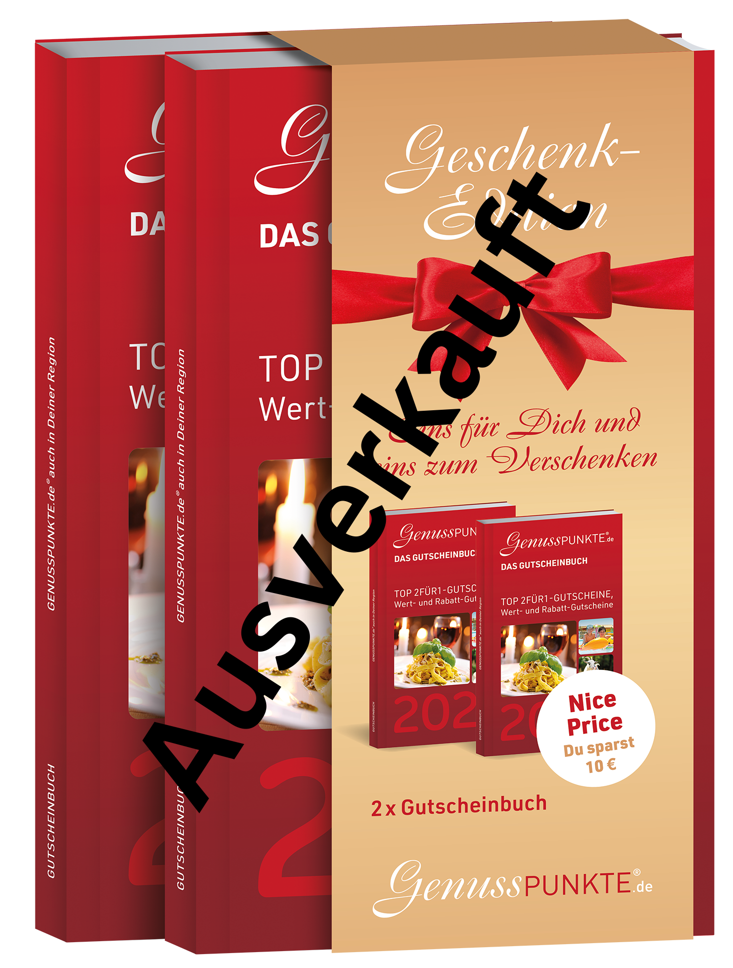 Sparangebot 2 x Gutscheinbuch Genusspunkte Duisburg 2025 gültig bis 28.02.2026