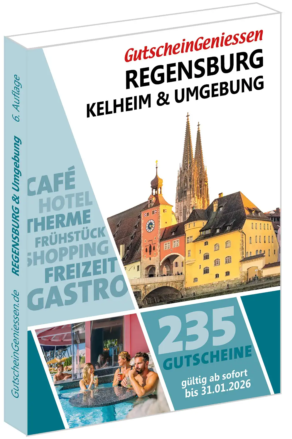 Gutscheinbuch Regensburg, Kelheim & Umgebung 2025 sofort gültig bis 31.01.2026